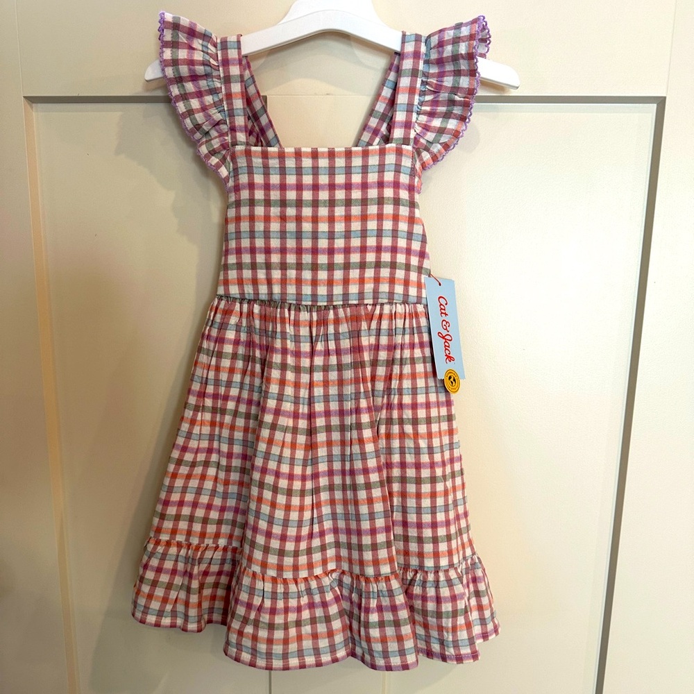 Cat & Jack 3T gingham print dress